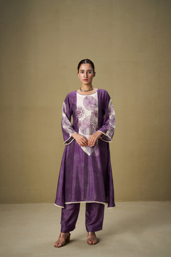 Plum Purple Pakistani Set