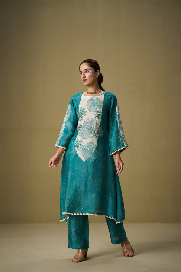 Ocean Green Pakistani Set