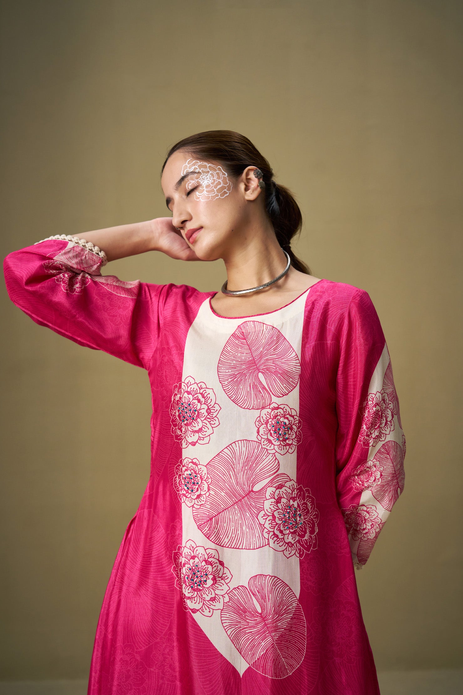 Fucia Pink Pakistani Set