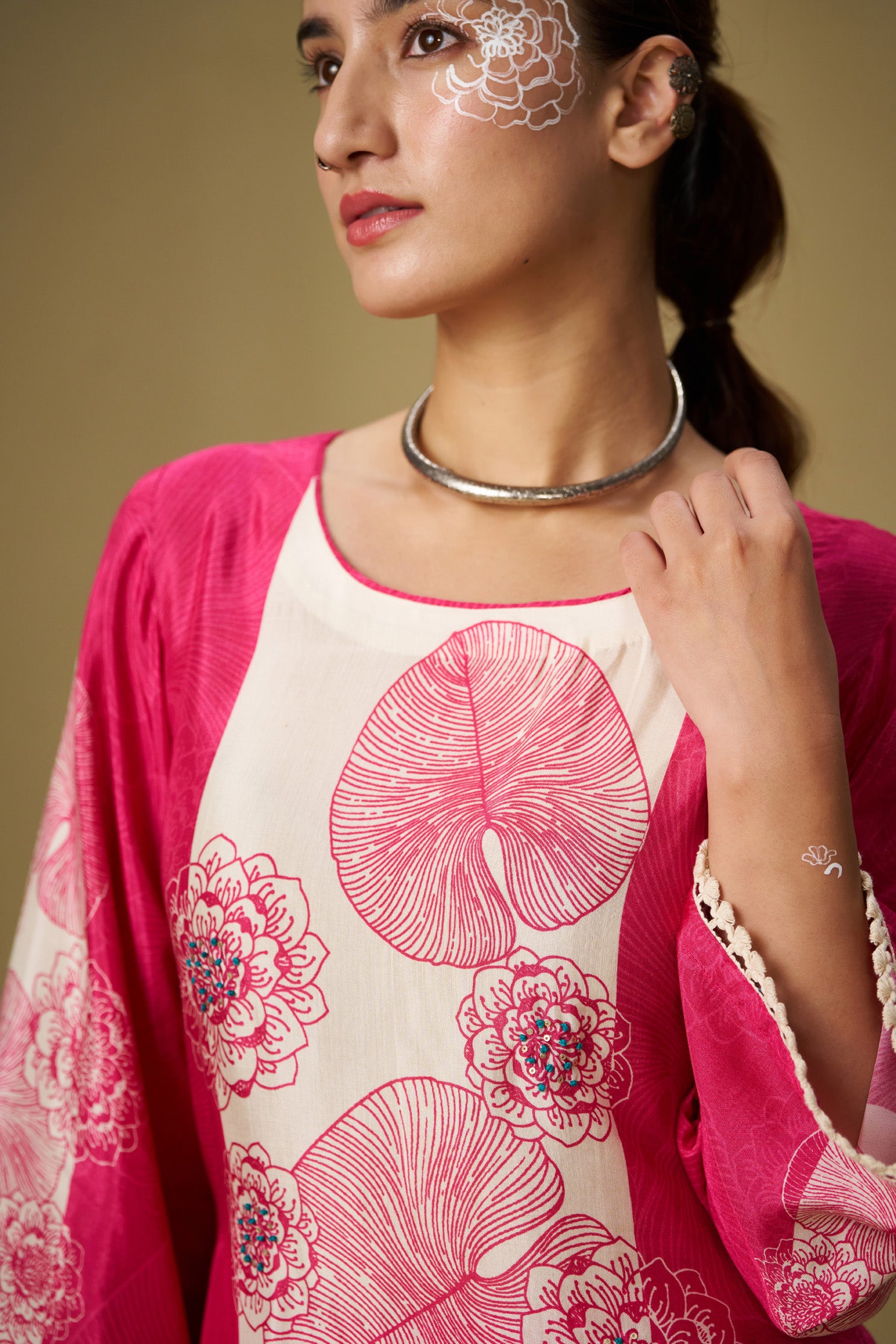 Fucia Pink Pakistani Set