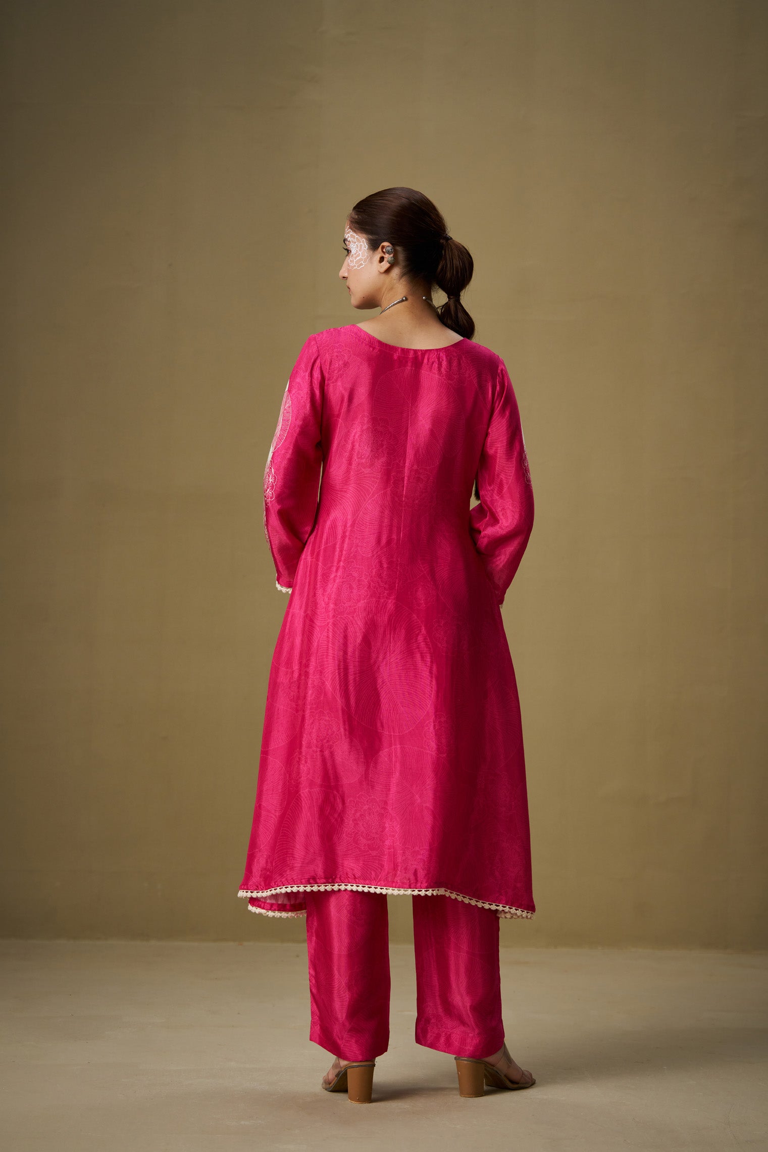 Fucia Pink Pakistani Set