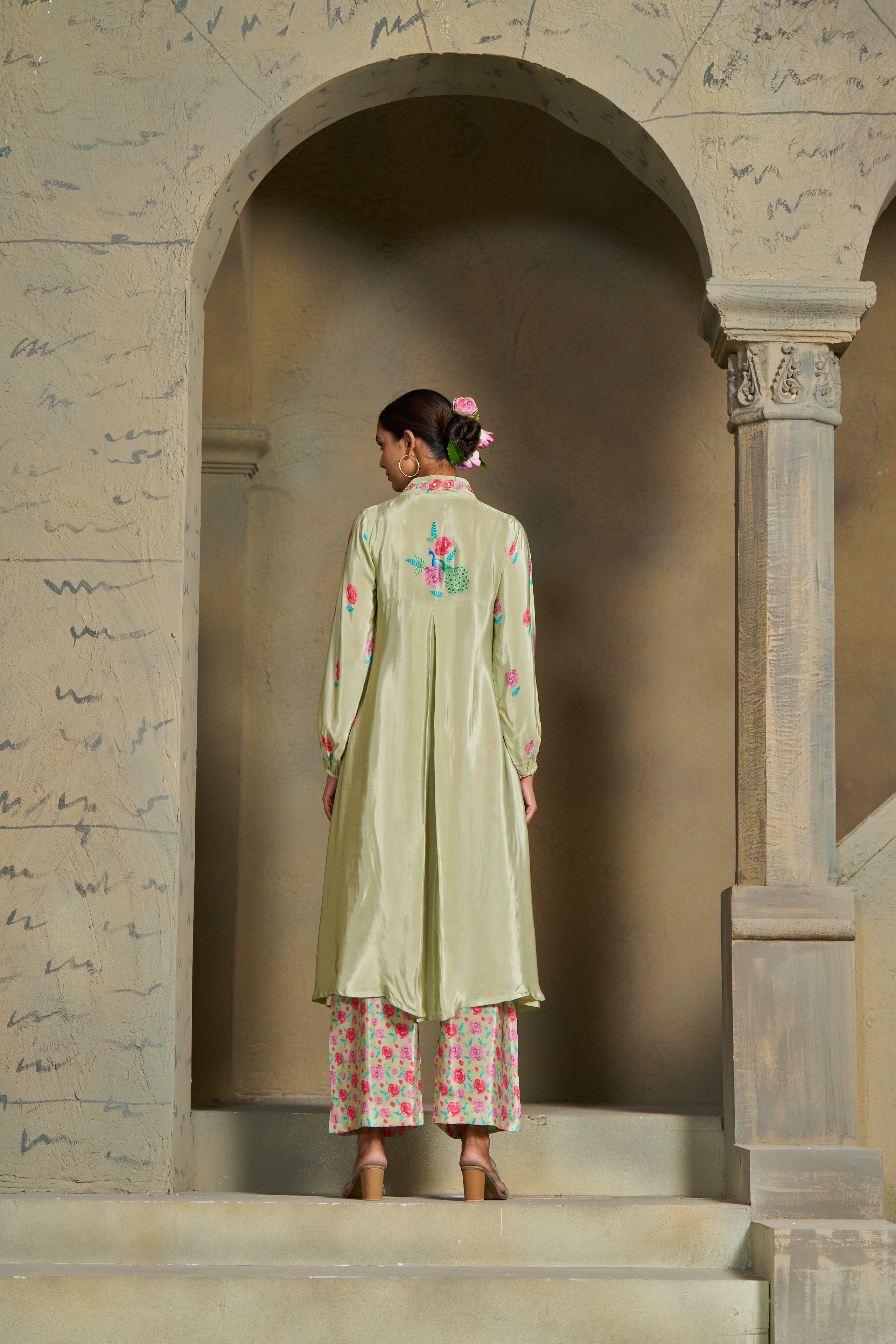 Sage - Green Kurta Set