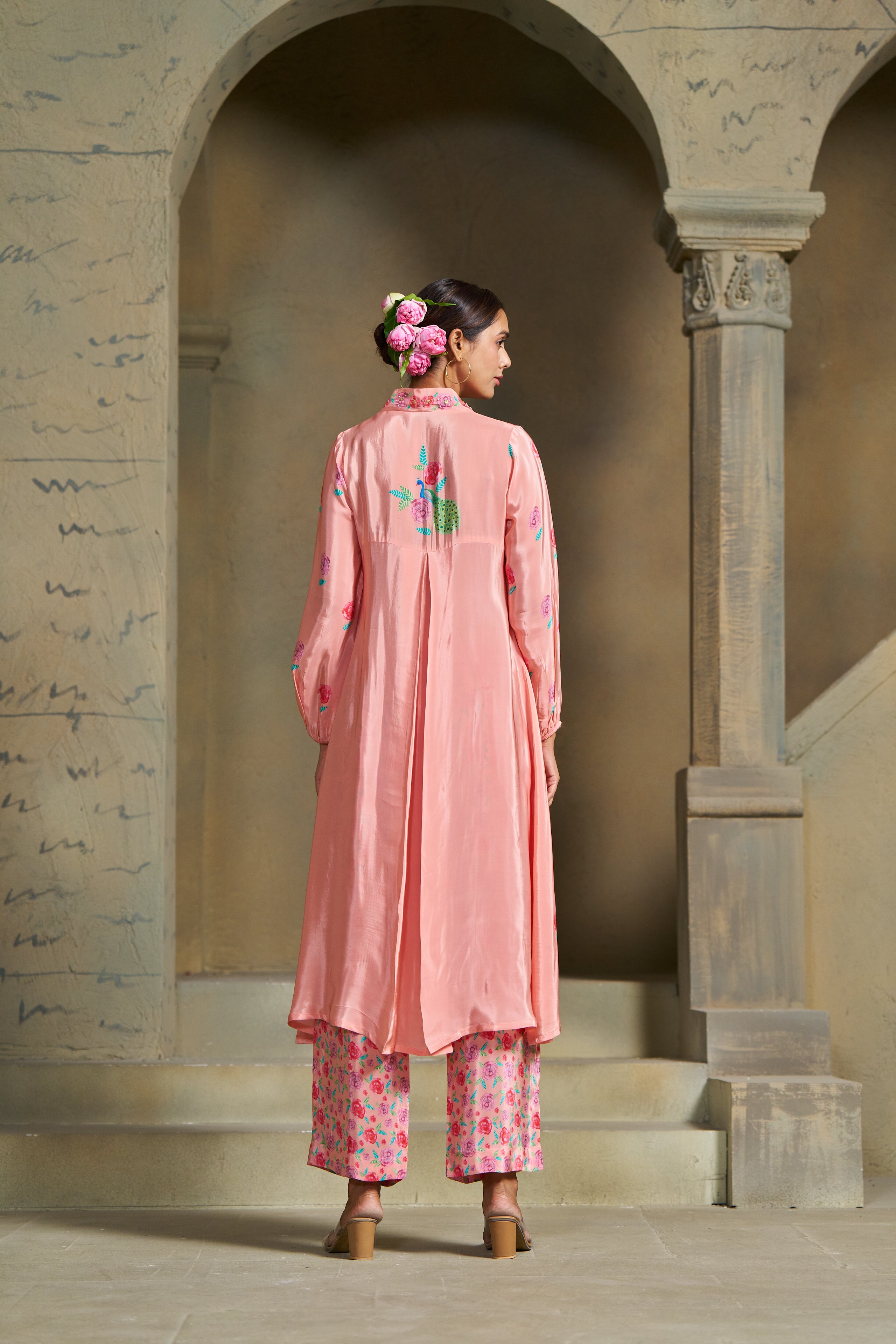 Pastel - Peach Kurta Set