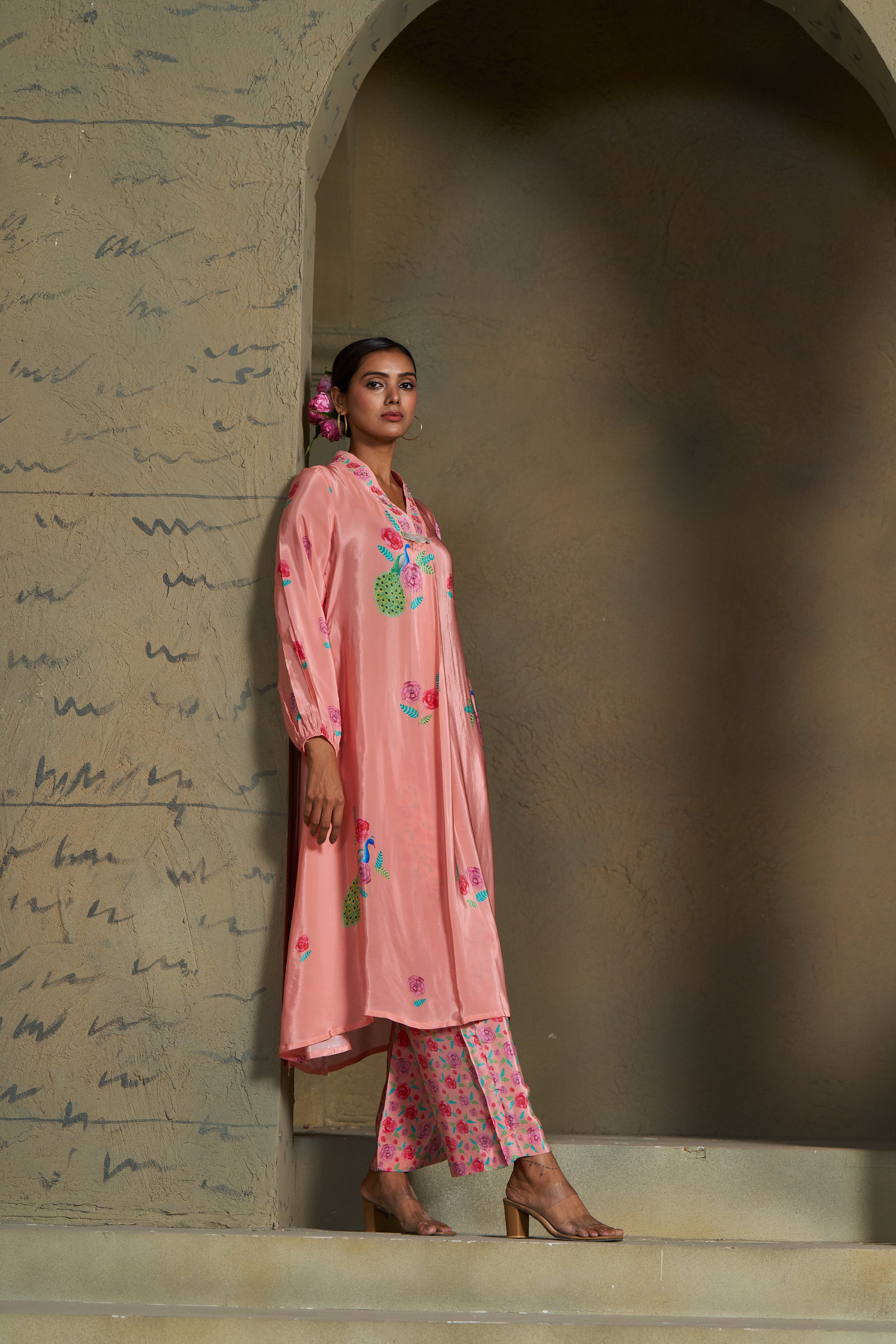 Pastel - Peach Kurta Set