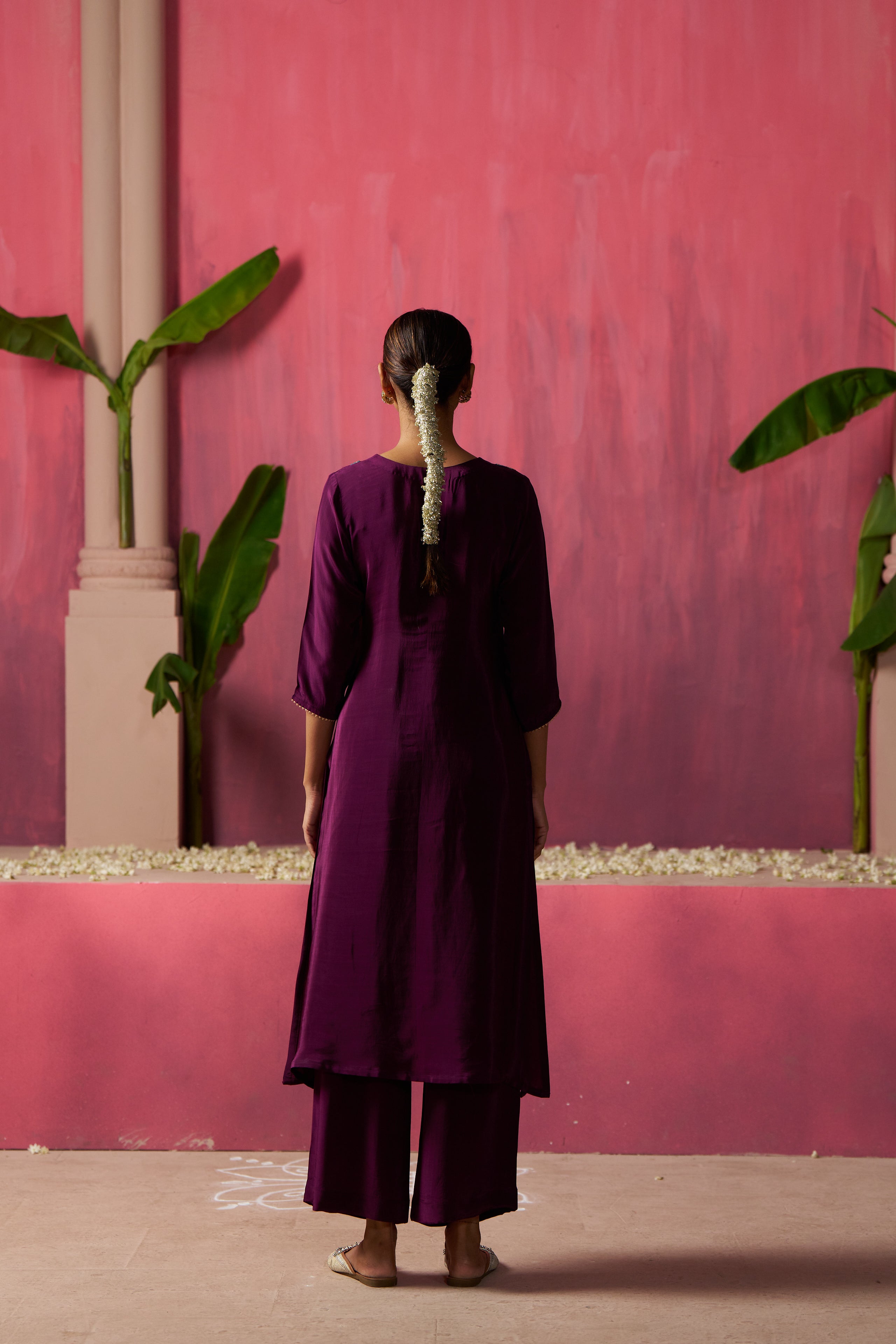 Mulberry Purple Kurta Set